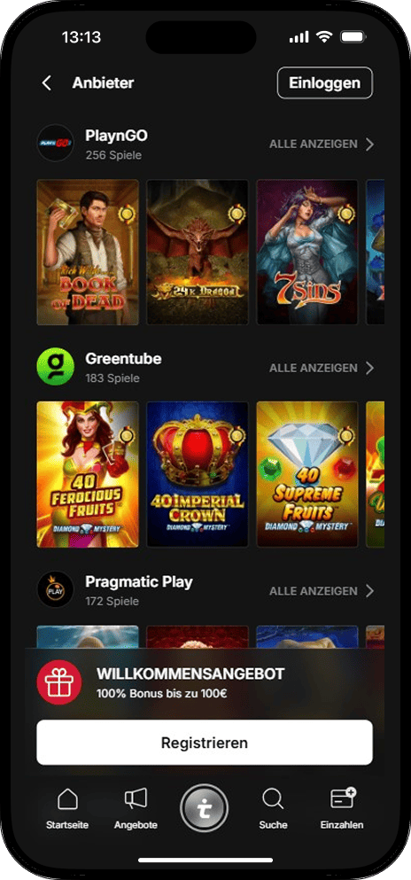 Tipico Games Anbieter