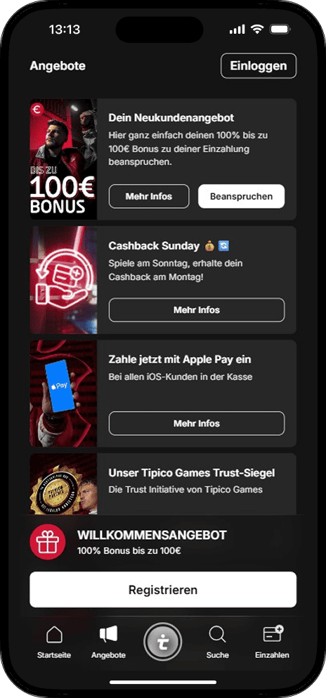 Tipico Games Angebote