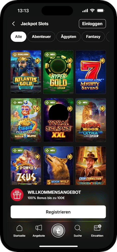 Tipico Games Jackpot Slots